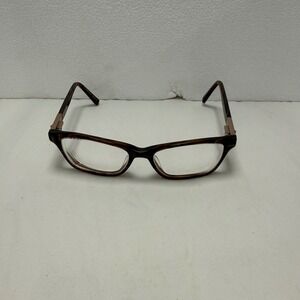 KY for Tura Eyeglasses Women 49-15-135 Brown Tortoise MOD K328 Rectangular Frame